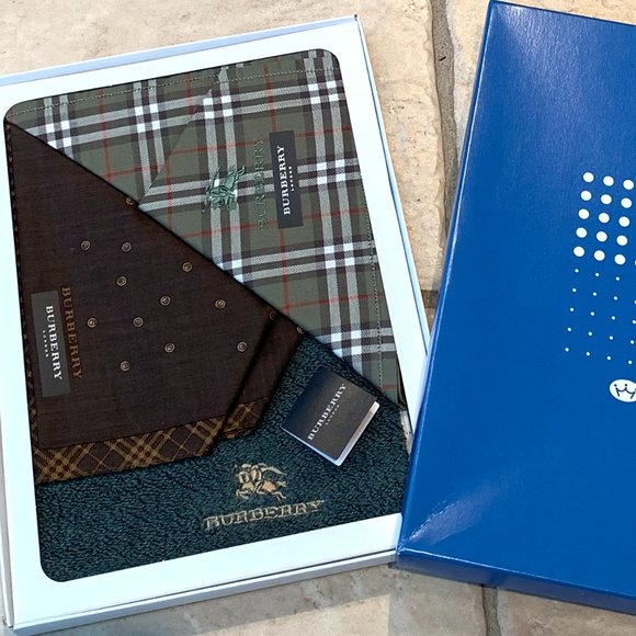 Vtg Men's BURBERRY Gift Set 3pcs - Picture 2 of 16